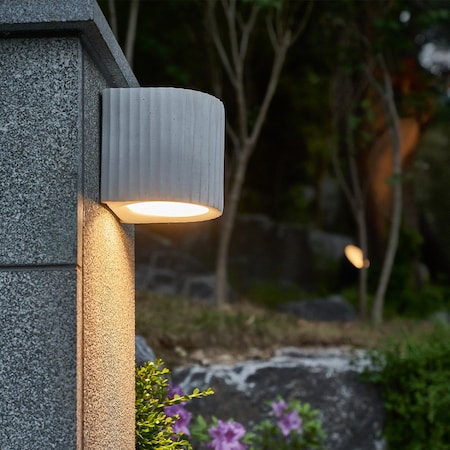 Euri Lighting Artisan Concrete Collection Corinthian Wall Sconce Fixture Cream White EOL-WL62CW-1100